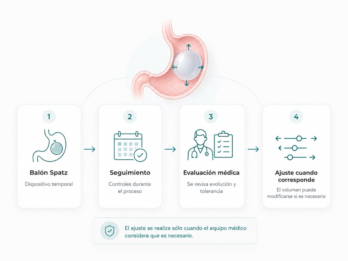 Explicación médica del ajuste del balón Spatz3